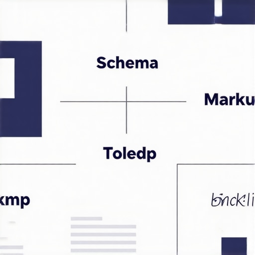 Infographic illustrating schema markup, backlinks, and content diversification for Toledo local SEO success.