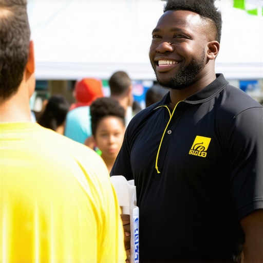 Business owner participating in Toledo community event