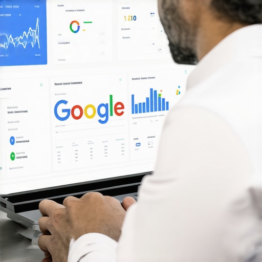 Data-Driven Local SEO Analysis in Toledo Consultant examining Google My Business insights for Toledo SEO optimization.