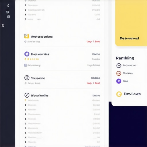Screenshot of local SEO tools dashboard with rankings and reviews