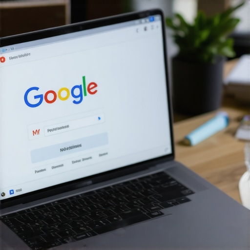 Business owner updating Toledo Google My Business profile on laptop