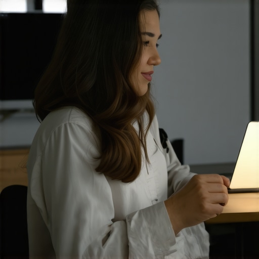Business owner updating Google My Business listing on a laptop in Toledo, Ohio
