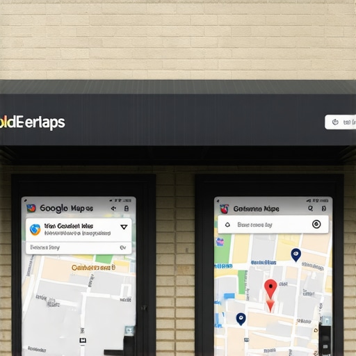 A vibrant Toledo storefront with Google Maps overlay highlighting local business visibility.