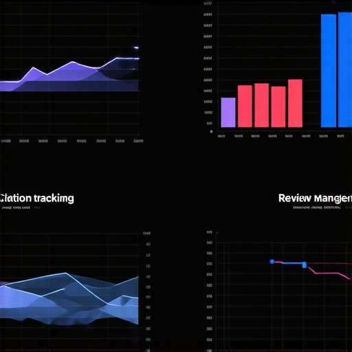 Screenshot of local SEO management tools dashboard showing citation tracking and review analytics