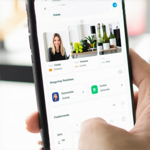 Smartphone screen showing Google My Business profile being edited at a local shop in Toledo.