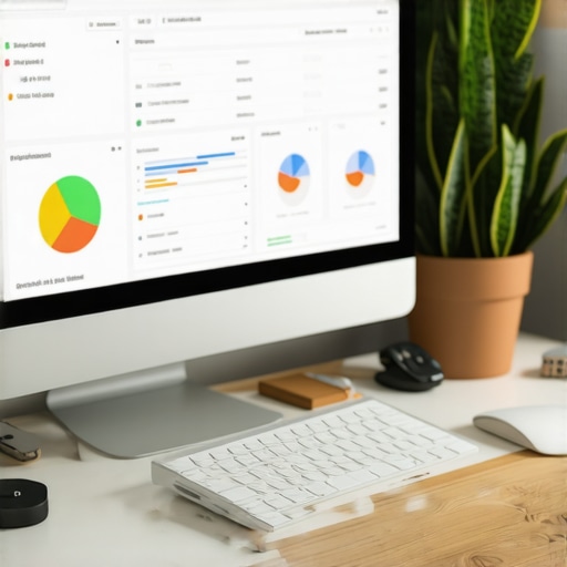 Computer screen displaying Toledo SEO analytics and rankings.