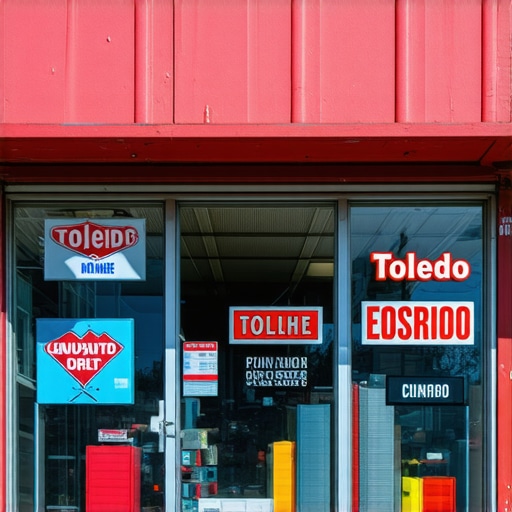 Toledo Business Storefront Optimization A vibrant Toledo storefront showcasing a well-optimized business sign to attract local search traffic.