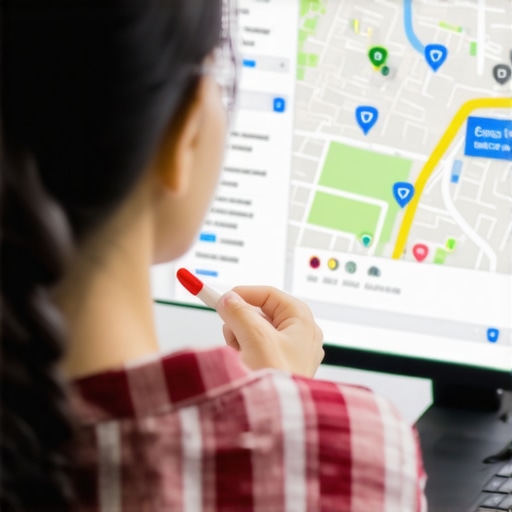 Business owner reviewing local SEO ranking analytics for Toledo