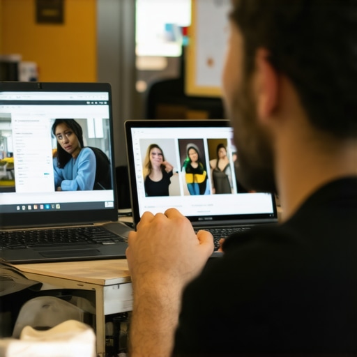 Toledo small business owner uploading photos to Google My Business